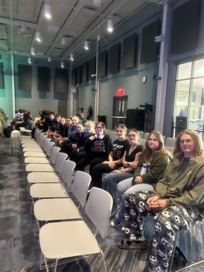 Spanish Club members attending a dance performance