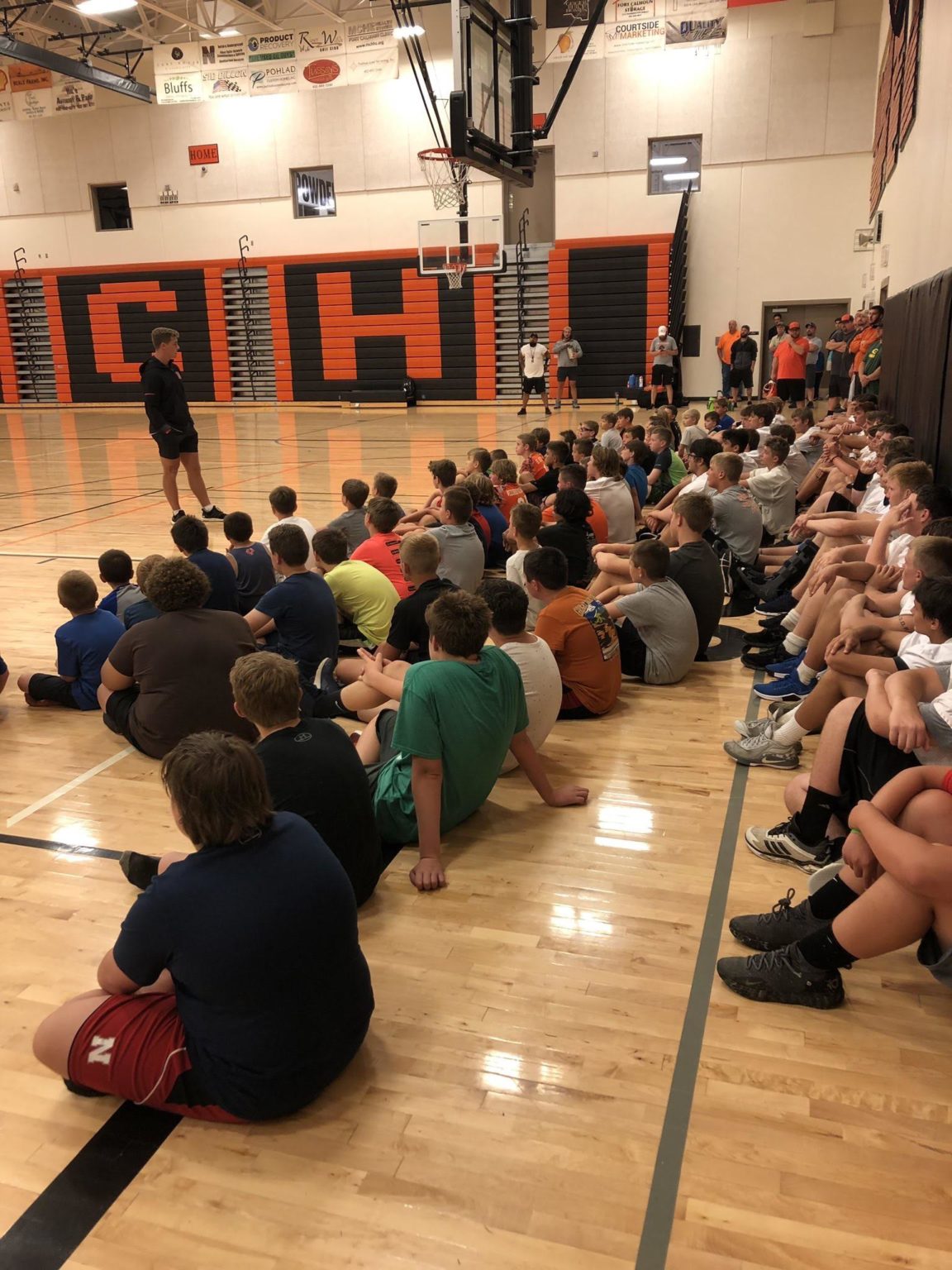 Ethan Cox Speaks to Pioneer Football Players – Fort Calhoun Community ...